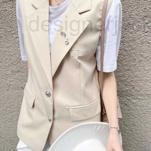 Gilet da donna Abbigliamento firmato Gilet di marca alla moda Abito senza maniche primaverile Canotta firmata Moda lettere ricamate Cappotto cardigan Giacca di diamanti di lusso IZUT