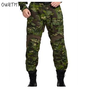 Spodnie kamuflażowe spodnie taktyczne jesień mężczyźni żołnierze walczące airsoft armi