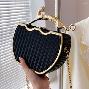 Bolsas de noite de designer de luxo com estampa listrada bolsa feminina moda corrente bolsa tiracolo bolsa bolsa 2023 verão