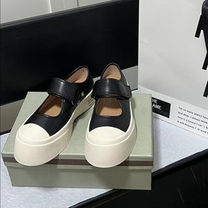 Designer Casual Shoes for Women Mary Jane Tjock Soled Shoes Luxury Leather Fashion Versatile Retro Casual Shoes