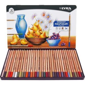 Pencil Bags LYRA 3672 Colors Rembrandt Polycolor Color Set Drawing Pencils Crayons Lapices De Colores Colored Art Supplies 230706
