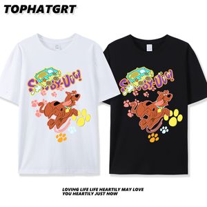 Mens TShirts Cartoon Dog Printed T Shirt for Men 100% Cotton Casual Short Sleeve Unisex Classic Tshirts Women Summer Clothing 230707