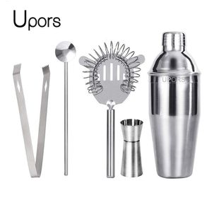 Bicchieri da vino UPORS 550ML750ML Cocktail Shaker Mixer Acciaio inossidabile Martini Boston Per barista Drink Party Bar Tools 230706