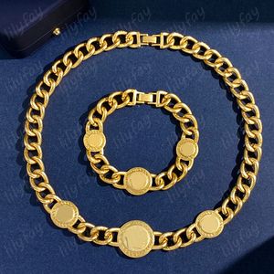 Luksusowy naszyjnik Medusa damska designerska bransoletka biżuteria miłosna moda szeroki łańcuszek złoty naszyjnik w stylu greckim dla mężczyzn luksusowe bransoletki z pudełkiem