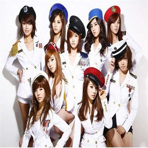 Sexy Role Play Stage Wear Girl's Generation sexy marine cosplay uniforme dancing216a