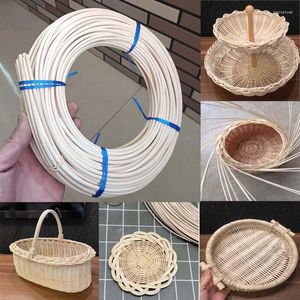 Decorative Flowers Mulit Sizes Natural Rattan DIY Hand Weaving Basket Chair Material Home Decoration Supplies