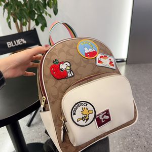 Luxury Sticker Composite Mini Pack Designer Classic Small Backpack High Quality Casual Working Leather Shoulders Coac Track Bags Totes Belt Strap Bag Size 26x31cm