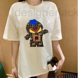 Herr T-shirts Designer ny herr T-shirt mode fågeltryck kortärmad topp män kvinnor Ins rund hals t-shirt sommar oversized T-shirt D88W