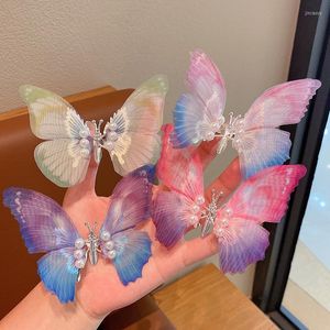 Hair Accessories Candy Color Fashion Butterfly Clips For Women Baby Girl Kids Barrette Wedding Hairpins Hairclip Ornaments