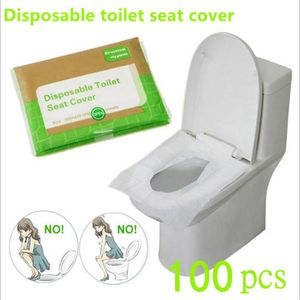 Fabric 10 Packs of 100 Pcs Disposable Toilet Seat Cover 100% Waterproof and Safe Travel/camping/hotel Bathroom Accessory Pad Portable