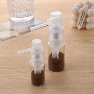 Storage Bottles Transparent Small Pocket Powder Spray Bottle Plastic Travel Outdoor Oral Refillable Vial Multifunctional Case