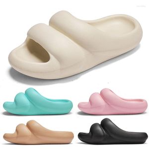 Slippers 2023 Unisex Men Beach Sandals Slides Flip-Flops Summer Women Non-Slip EVA Solid Platform Shoes Size 36-45