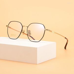 サングラスフレームチタンメガネフレームは光学近視処方にマッチすることができます軽量で快適な眼鏡ユニセックス眼鏡
