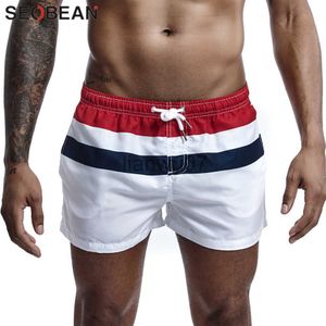 Roupa de banho masculina SEOBEAN Calção de banho de secagem rápida para homens Verão Casual Ativo Praia Férias Calção de Banho Masculino Calções J230707