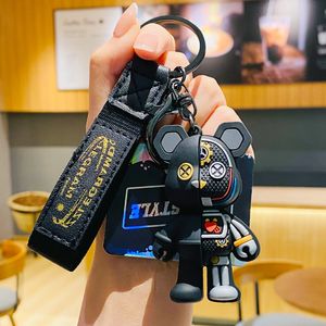 Cartoon Mechanical Bear Boy Birthday Gift Keychain, Small Gift Car Key Chain, Couple Creative Pendant