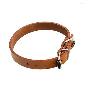 Collares para perros H7EA Collar de cuero genuino Ajustable Verano Primavera Pet Essentials Accesorios