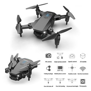 Складываемые дроны 4K камеры Profesional 360 широкоугольный WiFi FPV Mini Drone Dual HD-рекорд.