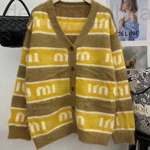 Suéter feminino designer Miu suéter suéter de lã feminino tricô cardigan jaqueta moda casual casaco de caxemira GGVM