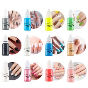 Nail Gel 10ML Airbrush Nail Ink Nail Polish Paint Use For Airbrush Spray Gun Making Hollow Pattern Color Painting Stencil Nail Art Tools 230706