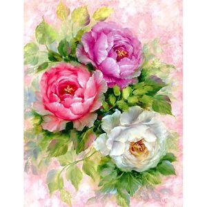 Curtains Flower Rose Diy Cross Embroidery 11ct Kits Craft Printed Canvas Cotton Thread Home Decoration New Design Dropshipping