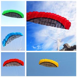 Kite Accessories 2.5m large Dual Line Stunt Sport soft Kite with control bar kitesurfing outdoor toys flying kiteboard 230706