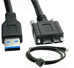 USB3.0 A Hane till Micro USB 3.0 B Hane Datakabel Sladd Wire Line Panelfäste för bärbar hårddisk HDD Mobiltelefon etc