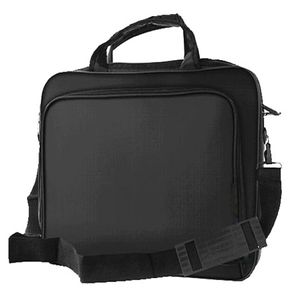 Ryggsäck universal 10 13 14 15.6 bärbar dator anteckningsbok netbook surfplatta handväska affärsbrists messenger bär fodral axelväska svart unisex