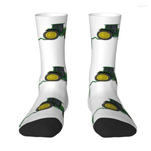 Men's Socks Fashion Printed Tractor Heartbeat For Men Women Stretchy Summer Autumn Winter Crew
