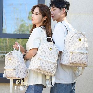 New 2023 Luxury Designer lattice Backpacks Handbags Men Women PU Leather Backpack School Bag Fashion Knapsack Back pack Presbyopic Rucksack Shoulder Bags