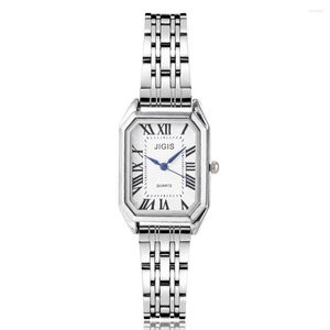 Armbanduhren Mode Edelstahl Frauen Uhren Luxus Damen Relogio Feminino Quarzuhr Geschenke Uhr Rechteckig