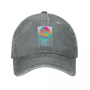 Ball Caps Hello Miami Sunset Cap Cowboy Hat Hats Winter Women's Men's