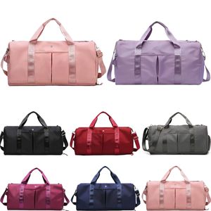 Toppkvalitetsarrangör LuluL Cross Body Clutch Travel Bags Womens Plånböcker Designer Stora Duffle Totes Bagagväska Mens äkta läderhandväskor axel Slingväska