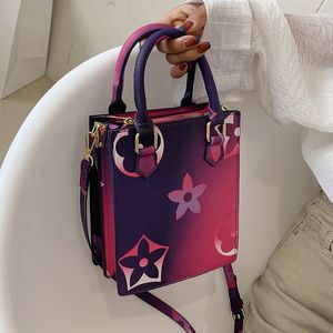 Mode Tragbare Trendy Tasche frauen Modische Koreanischen Stil Gedruckt Alle Passenden Schulter Messenger Tasche Kleine Quadratische Taschen