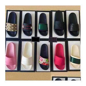 Sandals High Quality Stylish Slippers Tigers Fashion Classics Slides Men Women Shoes Tiger Cat Design Summer Huaraches Without Box D Dhke0