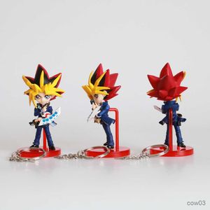 Figuras de brinquedo de ação Clássico Comic Anime Pingente Chaveiro Rei do Jogo Yu Mutou Yugi Atum Figura Modelo Brinquedos R230707