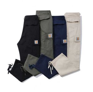 Męskie spodnie duże męskie designer carhart swobodne luźne kombinezon multi funkcjonalne spodnie kieszonkowe dresowe projekty 858ess