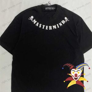 メンズTシャツスカルマスターマインドプリントメンズ女性Tシャツ最高品質の特大のスカルトップTシャツTシャツT230707