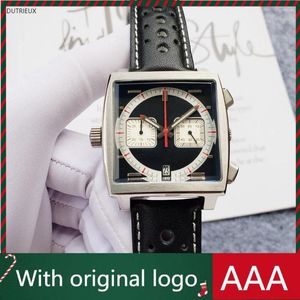 Relógios de pulso DUTRIEUX masculino 904L aço inoxidável à prova d'água automático quartzo relógio de alta qualidade 41 mm - etiqueta