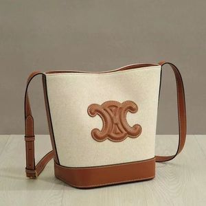 Borse Donna Chpp-0765 Borse a tracolla con design a secchiello casual Borsa in vera pelle Buona spedizione gratuita