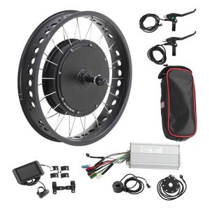 Luci da 20 pollici 48 V 1500W 72V 3000W Kit di conversione elettrica per biciclette elettriche Ruota del mozzo senza spazzole per moto per bici elettrica kit