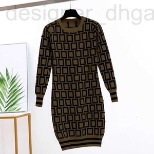 Basic & Casual Dresses designer Womens Knits Fashion Dress Letter Printing Autumn Winter Knitted Shirts Girls long Sleeve Ladies Clothing crew neck knitting