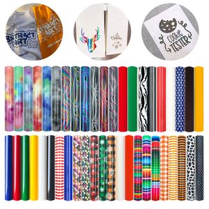 Window Film Heat Transfer Vinyl Bundle 6 Pack 12" x 10" Iron on HTV Film for Tshirts Bags 6 Assorted Colors for Cricut or Heat Press Machine 230707