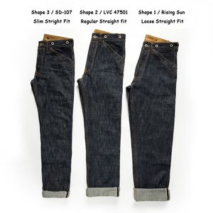 Jeans Uomo Red Tornado Blacksmith Buckle Back 165oz Raw Selvedge Denim Straight Leg 230706