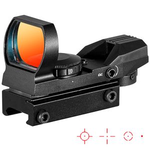 FIRE WOLF 1x22x33mm Multi 4 Reticle Electro Red Dot Sight Riflescope with Mount for 20mm/11mm Rail Mount