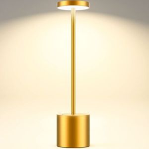 Lyxig LED -laddningsbar restaurang bredvid bordsskrivbordslampa 3 nivå Justerbar ljusstyrka Touch Lamp för studie Läsning av nattljus