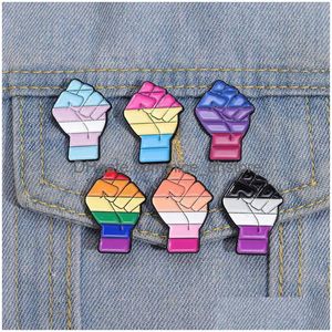 Pins Brooches Lgbt Rainbow Colorf Brooch Cute Movies Games Hard Enamel Pins Collect Cartoon Backpack Hat Bag Collar Lapel Badges Dr Dhwpv