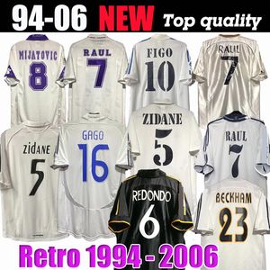 Retro Soccer Jerseys Finals koszulka piłkarska guti benzema seedorf Carlos Kaka 94 95 96 97 98 99 01 02 06 Zidane Raul Vintage 03 04 05 Zestawy FIGO