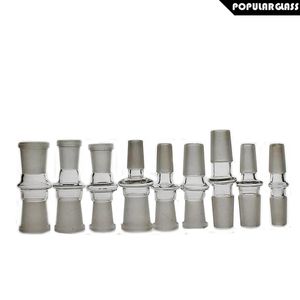 Cam adaptör nargile bong adpters sigara boru yağı teçhizatları adaptörleri erkek/dişi eklem 14.4mm/18.8mm