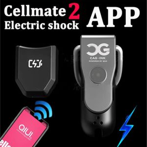 Vuxenleksaker Sexbutik QIUI Cellmate 2 Electric Shock Penis Cage APP Fjärrkontroll Cock Ring Kyskhetsbälte Enhet för män Gay 230706