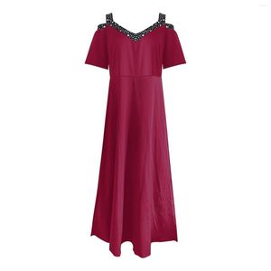 Abiti casual Moda estiva da donna con spalline aderenti Prom Abito formale da donna Petite con maniche